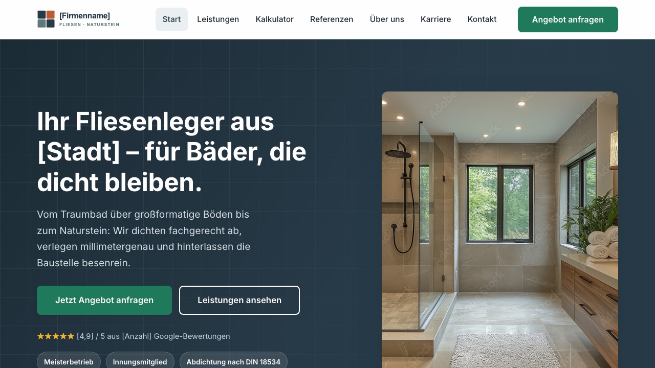 Vorschau Fliesenleger
